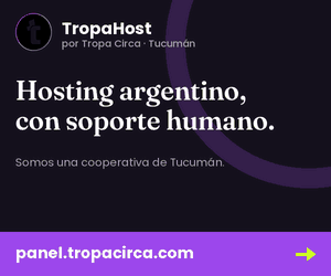 TropaHost por Tropa Circa: hosting argentino con soporte humano, y diseño y programación web.