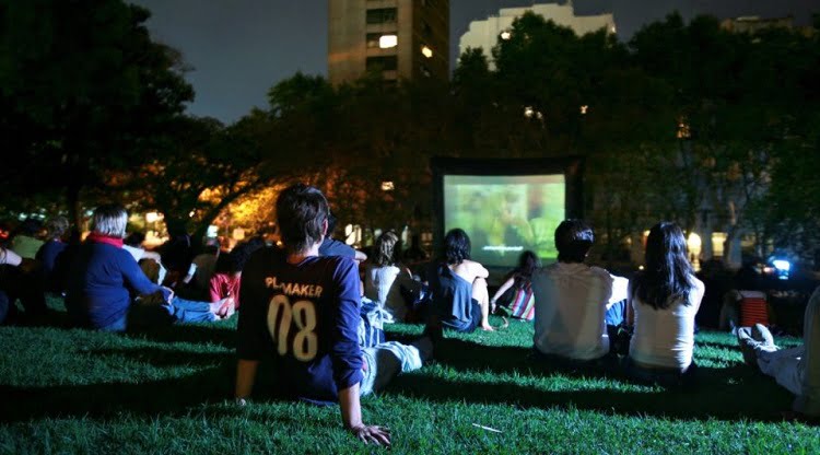 cine en el parque