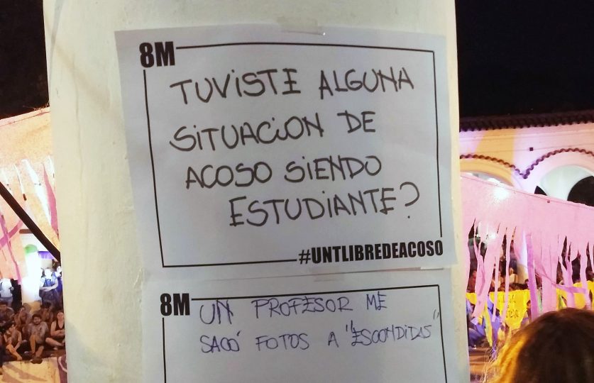 8M| Estudiantes se organizan para combatir el acoso en la UNT 6 IMG 20200308 204102708