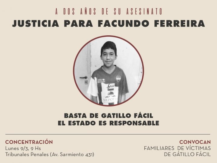 Se cumplen dos años del asesinato de Facundo Ferreira 6 WhatsApp Image 2020 03 09 at 08.25.39