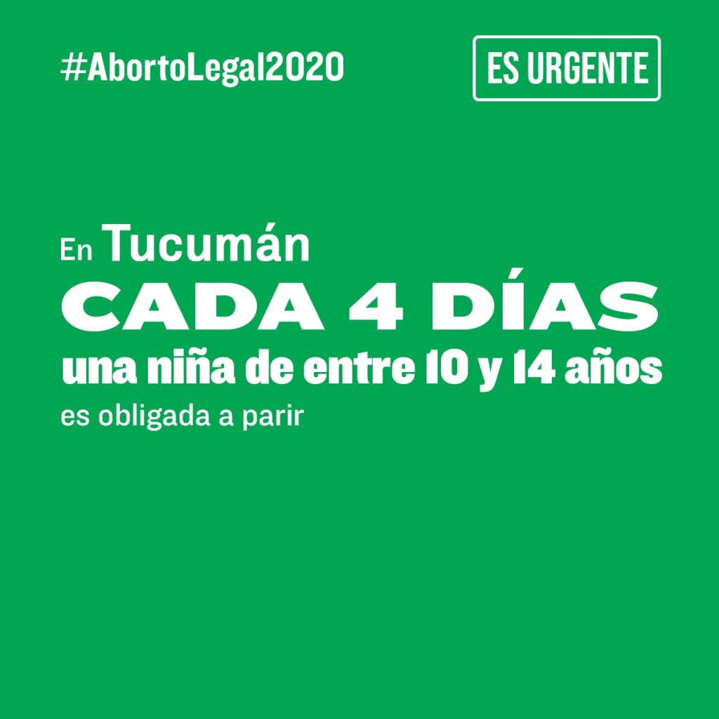 #AbortoLegal2020: "En Tucumán cada 4 días una niña es obligada a parir" 6 campana 2