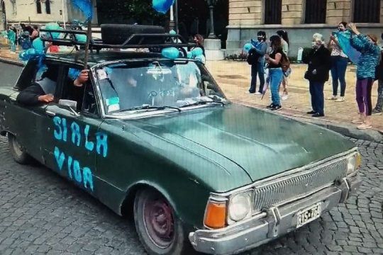 Carolina Gaillard: "No vamos a ceder a los aprietes de fundamentalistas" 6 la inquietante imagen un falcon verde una marcha anti aborto