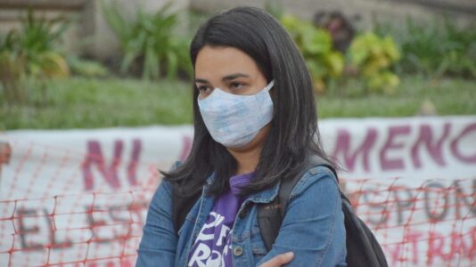 dirigente de izquierda alejandra arreguez manifestacion contra violencia machista foto twitter alearreguezpts 903152 123419