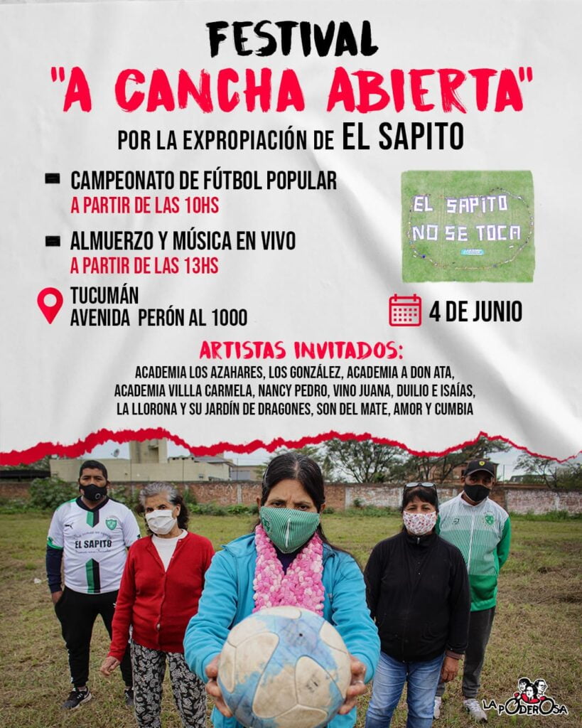 5° edición del Festival “A Cancha Abierta”, por la expropiación de El Sapito 7 WhatsApp Image 2022 06 02 at 11.52.01 AM
