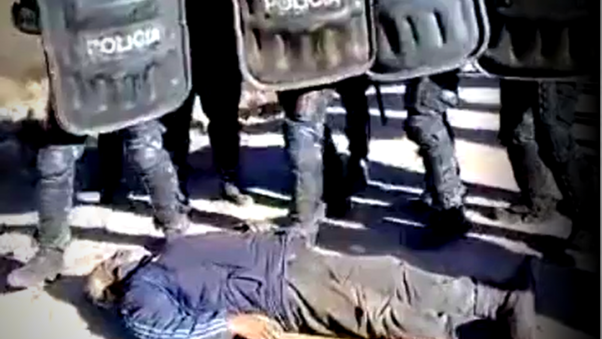 Represión en La Choya