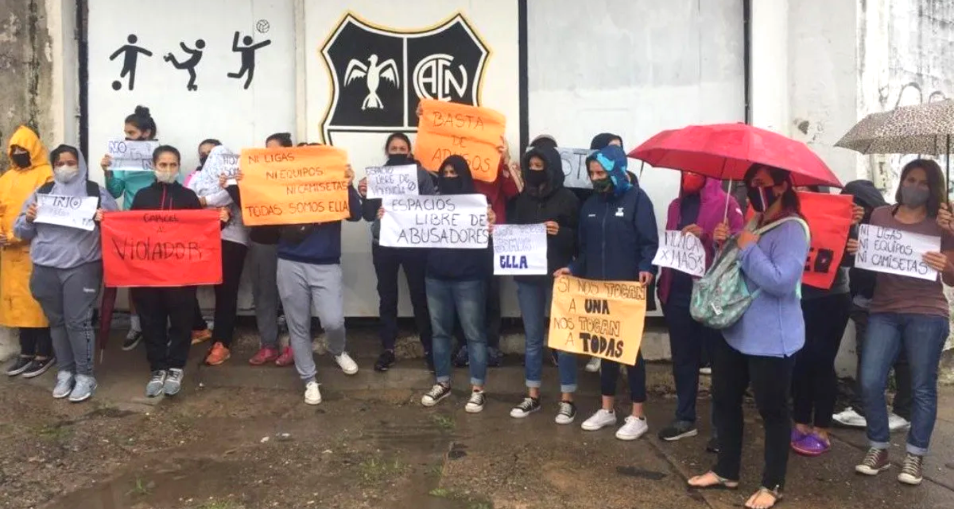 jugadoras del club central norte se manifiestan contra el abuso sexual