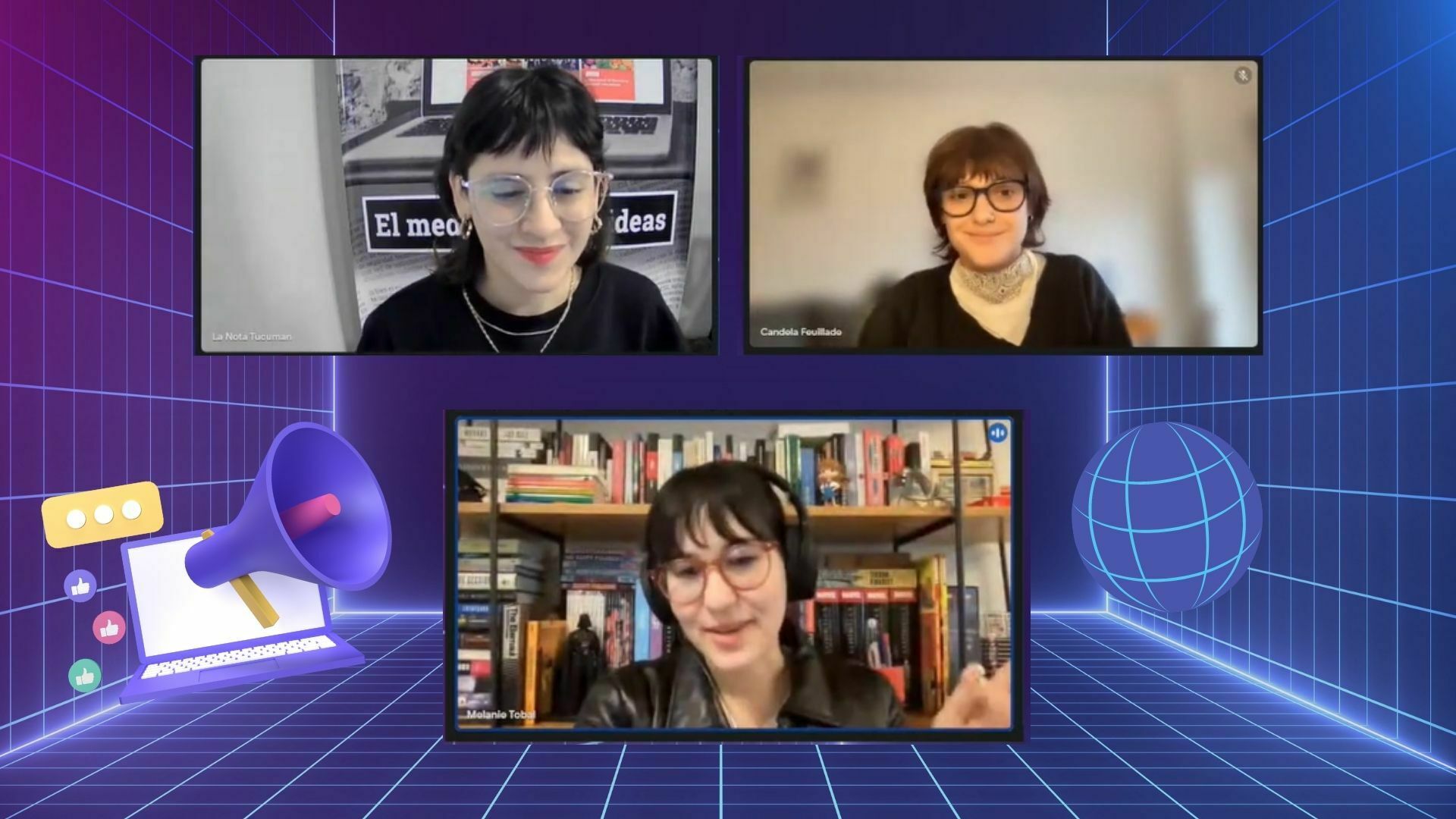 vivo de tres mujeres