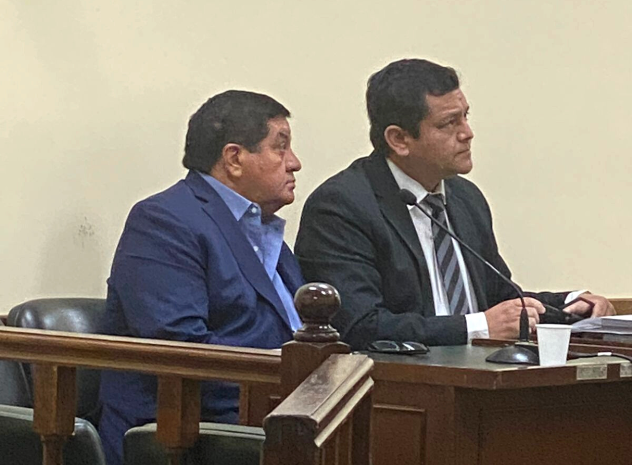 José orellana en la primera audiencia del juicio por abuso sexual