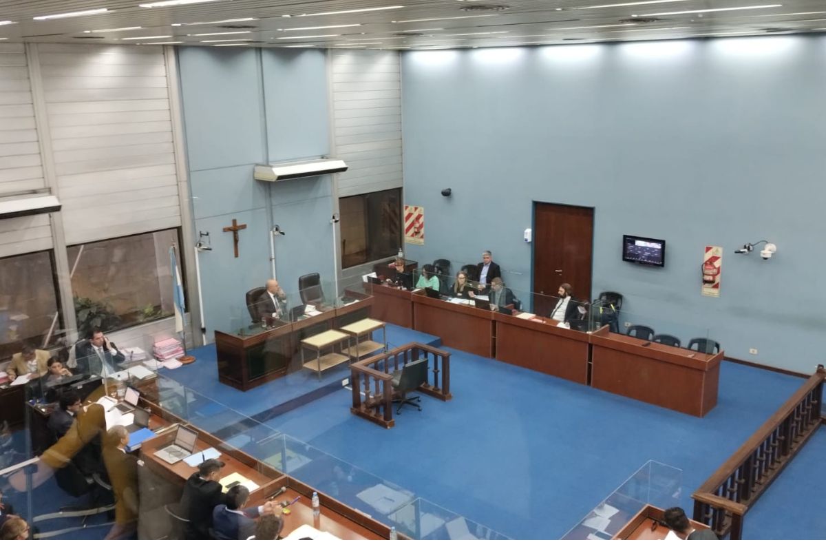 Sala del Tribunal donde se desarrolla el juicio de Luis Espinoza
