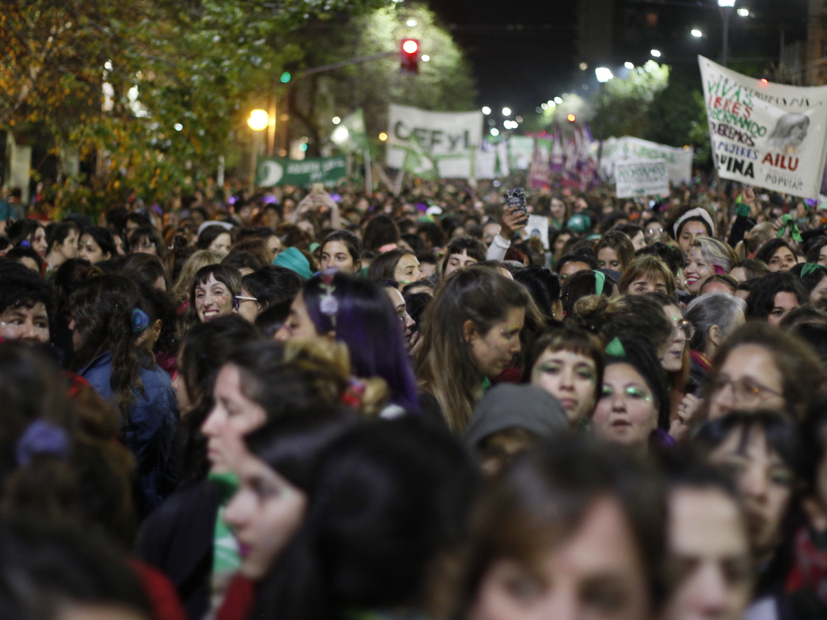 Marcha de Mujeres en La Plata