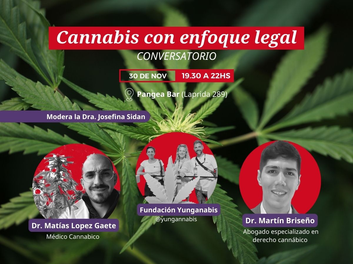 Cannabis con enfoque legal flyer