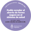 Podes acceder al aborto de forma segura en el sistema de salud violeta
