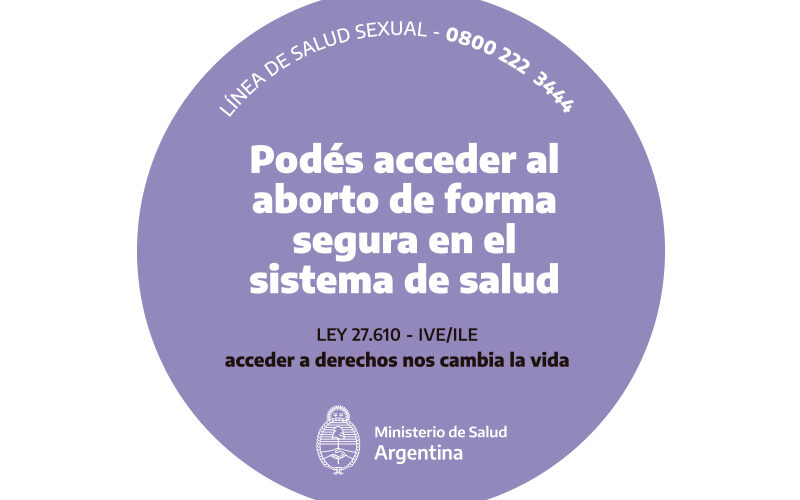 Podes acceder al aborto de forma segura en el sistema de salud violeta