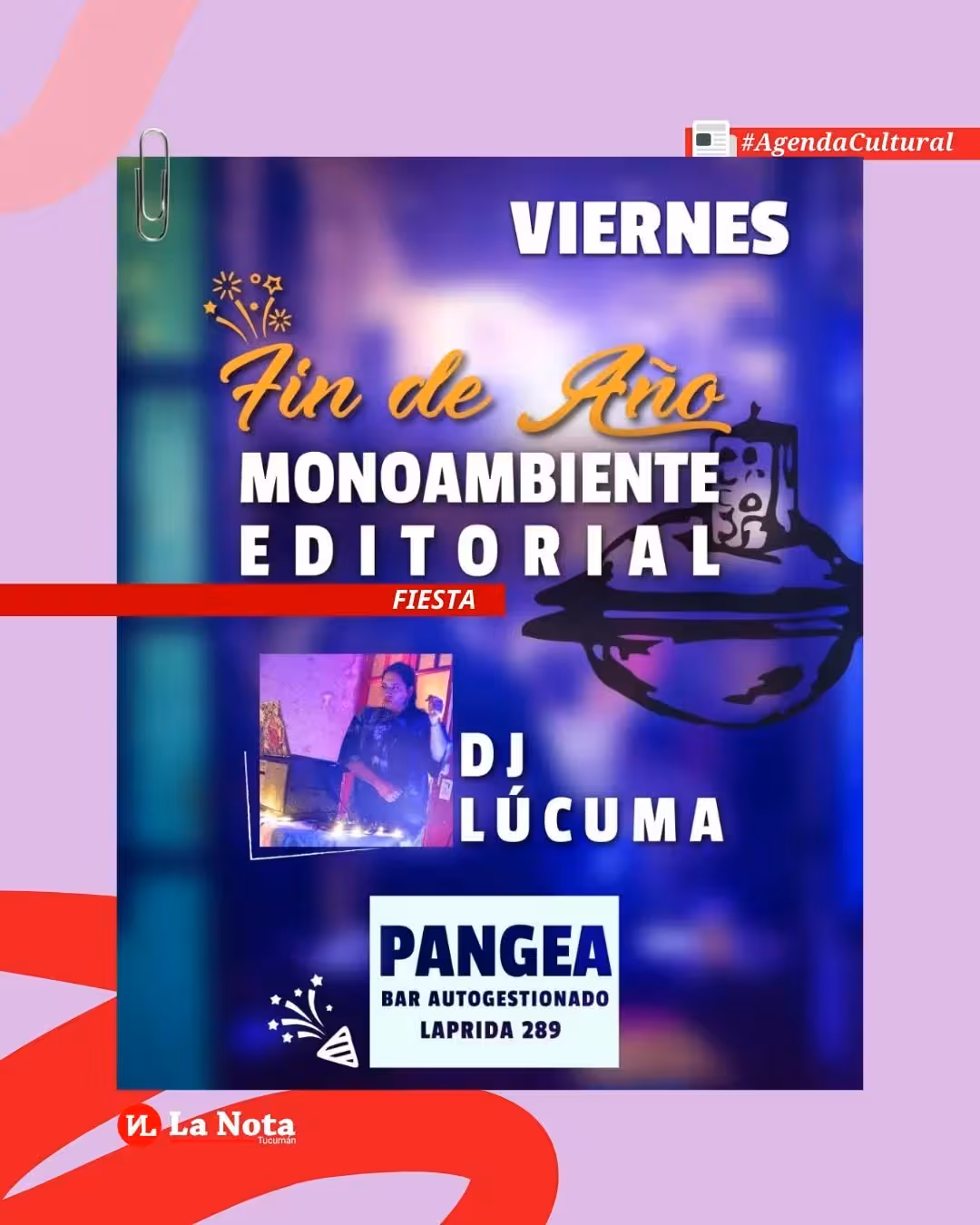 Fin de año monoambiente editorial