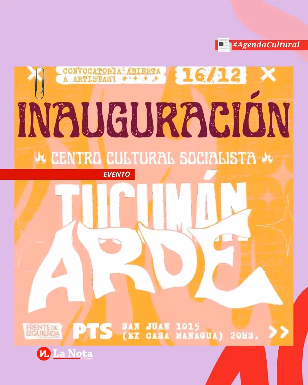 Inauguración centro cultural socialista tucumán arde