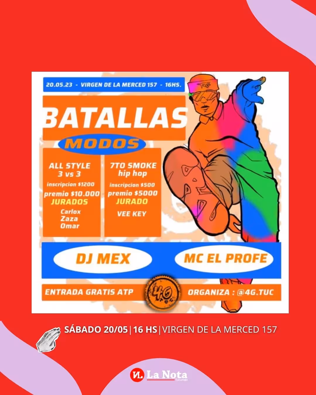 Batallas de baile organizadas por 4G