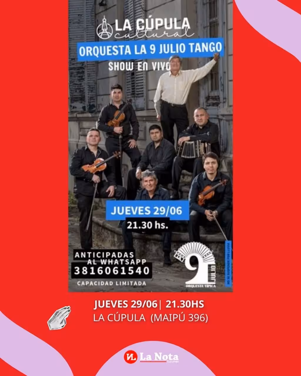 Orquesta La 9 de Julio Tango en vivo