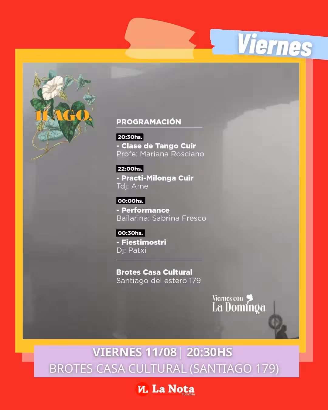 Viernes con La Dominga: noche de tango cuir