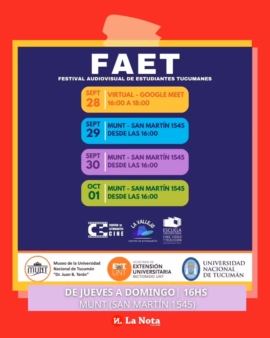 FAET: Festival Audiovisual de Estudiantes Tucumanes