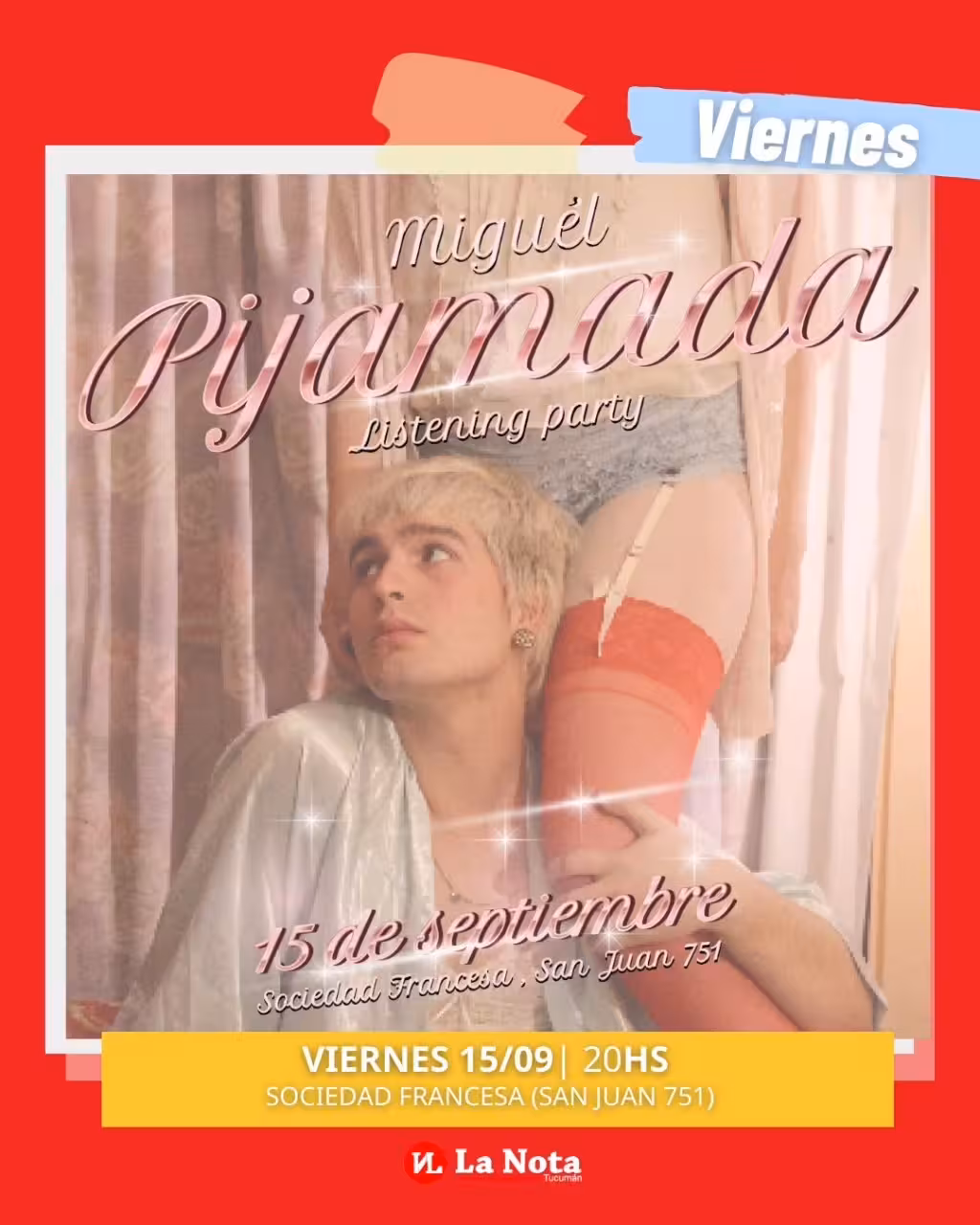 Pijamada, listening party de Miguél