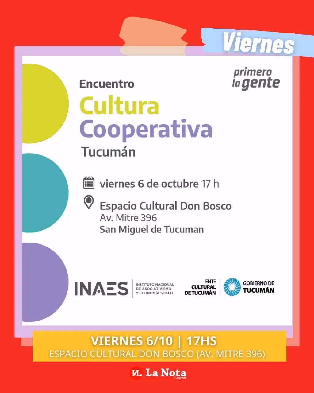 Encuentro Cultura Cooperativa Tucumán