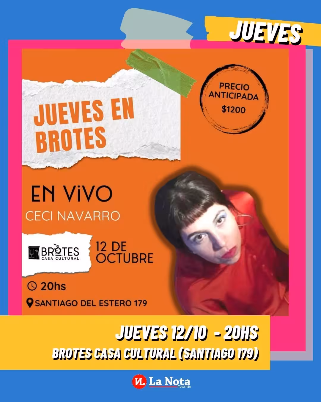Jueves en Brotes: Ceci Navarro en vivo