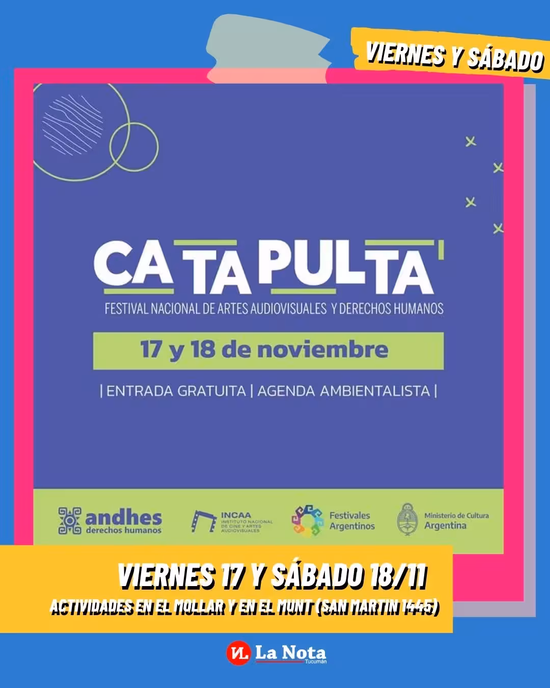 Catapulta, Festival Nacional de Artes Audiovisuales y Derechos Humanos