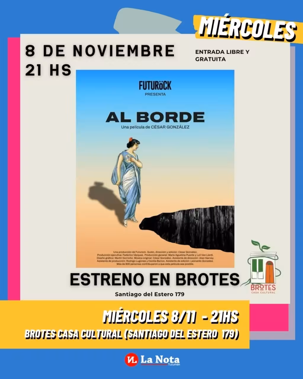 Estreno de «Al borde», de César González
