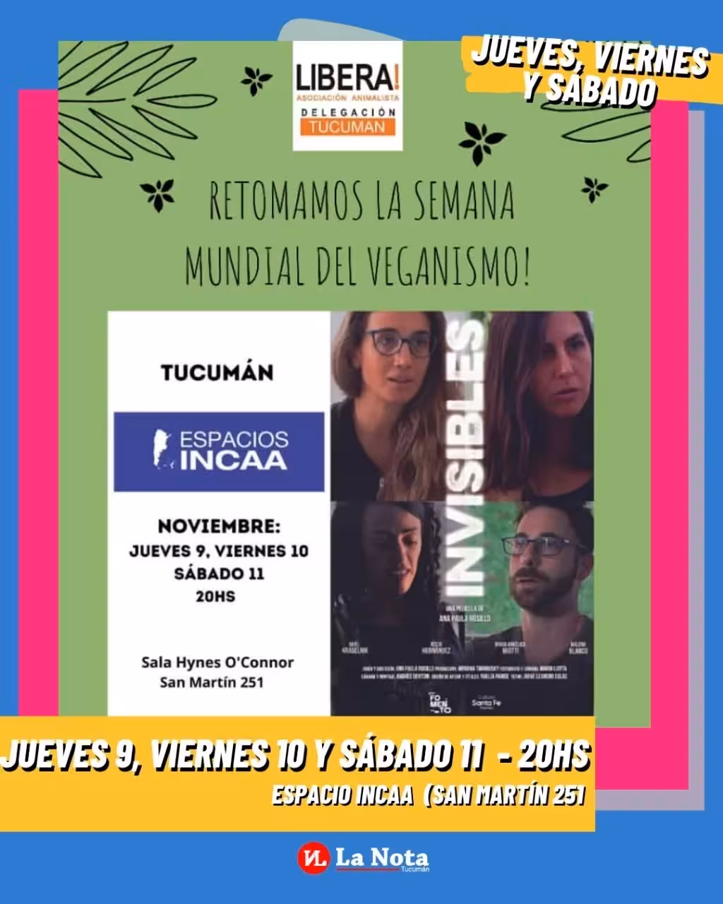 Proyección de «Invisibles» por la Semana Mundial del Veganismo