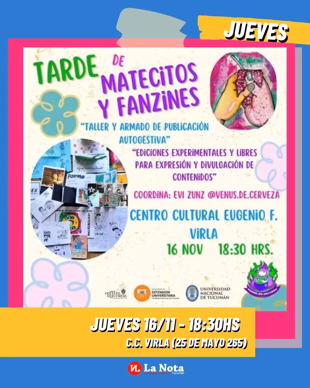 Tarde de matecitos y fanzines