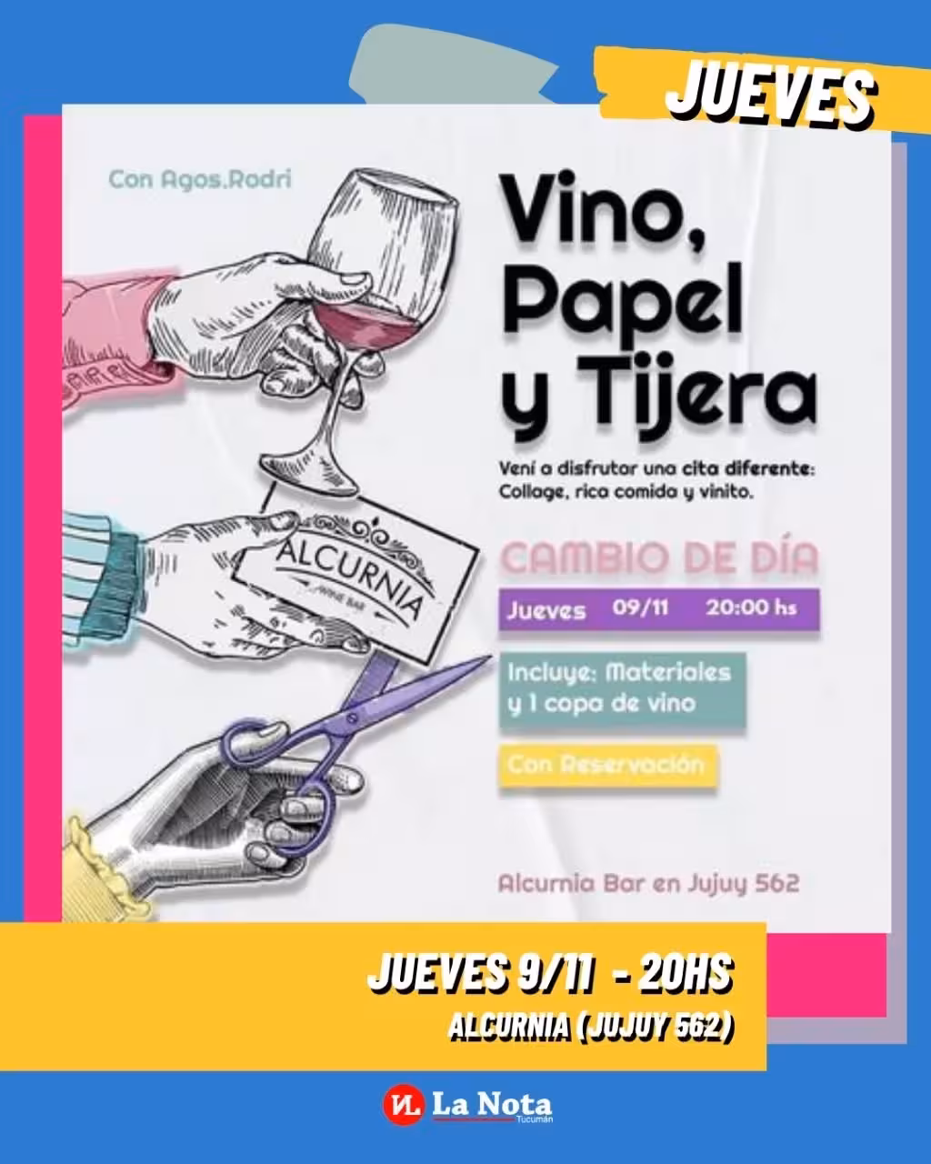 Vino, papel y tijera