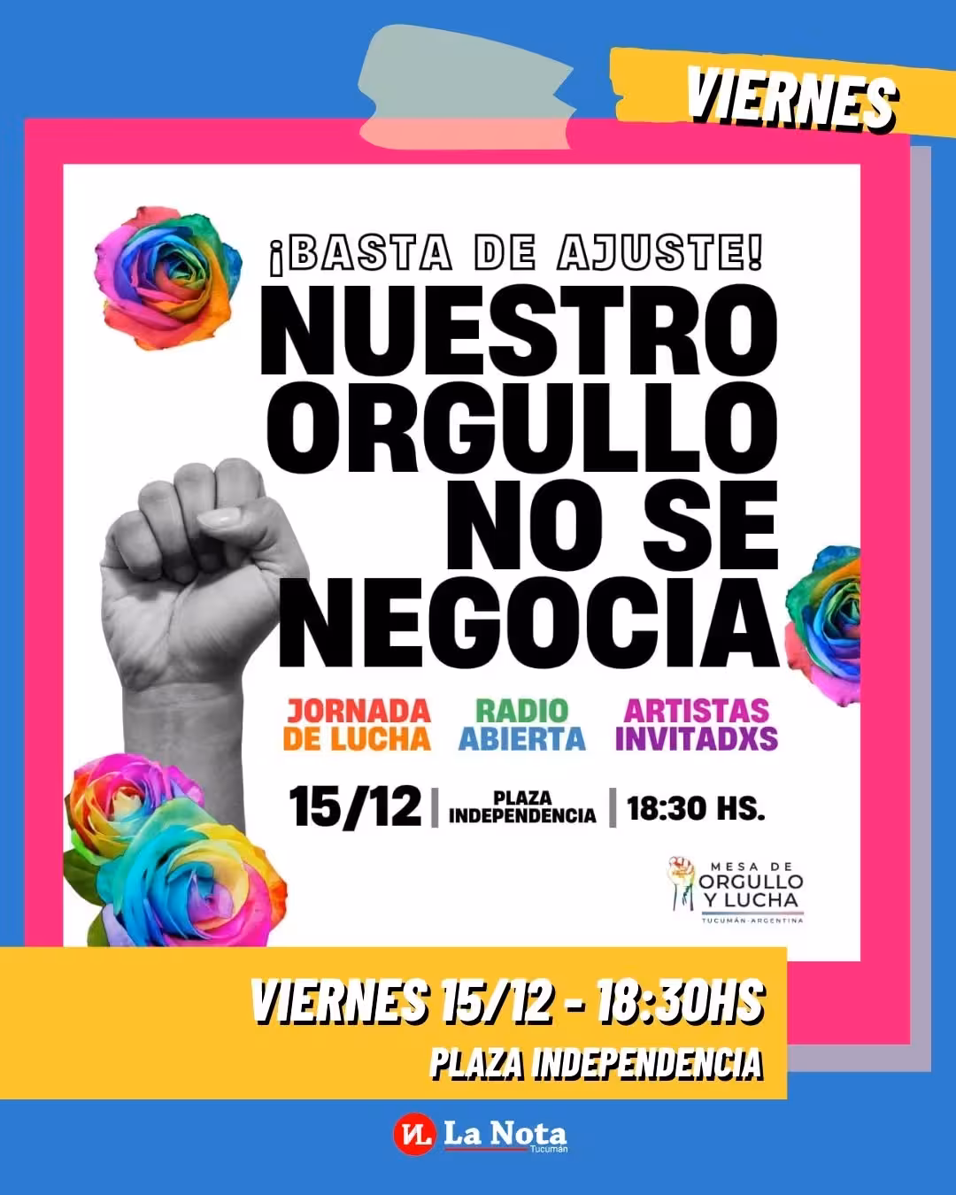 Nuestro orgullo no se negocia