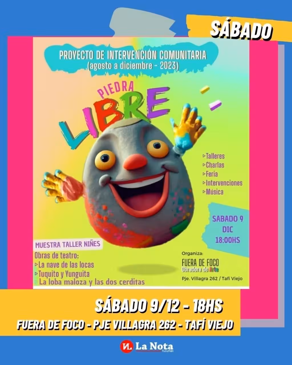 Piedra Libre: cierre del proyecto de intervención comunitaria