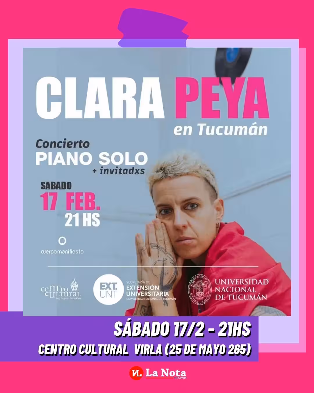 Clara Peya en Tucumán: concierto piano solo