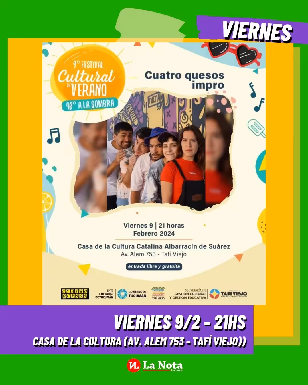 Cuatro Quesos Impro en el Festival Cultural de Verano