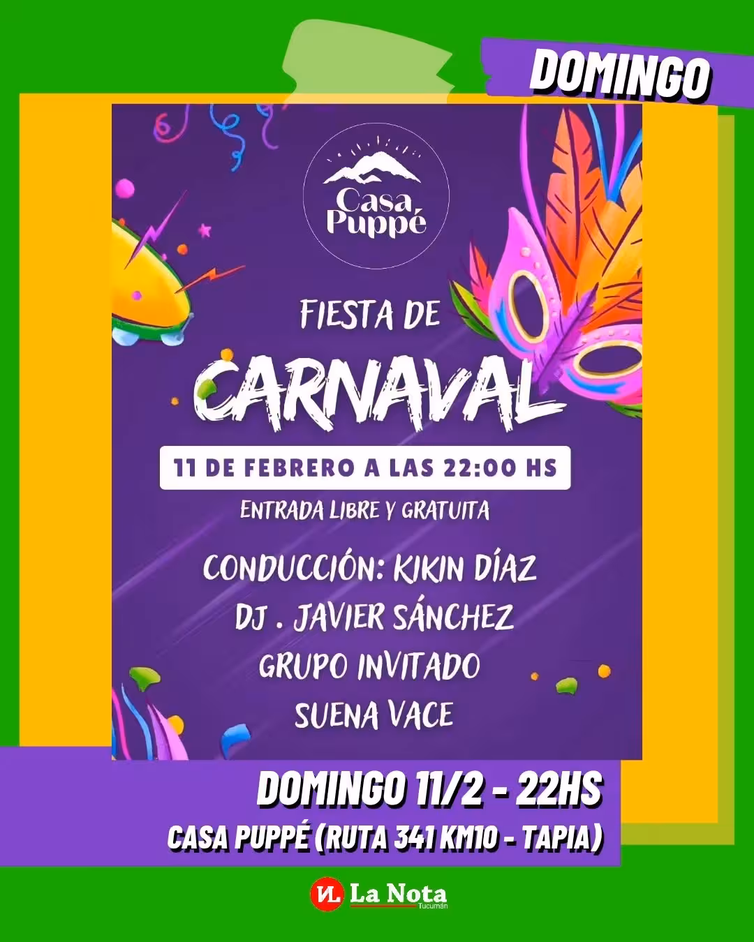 Fiesta de Carnaval en Casa Puppé