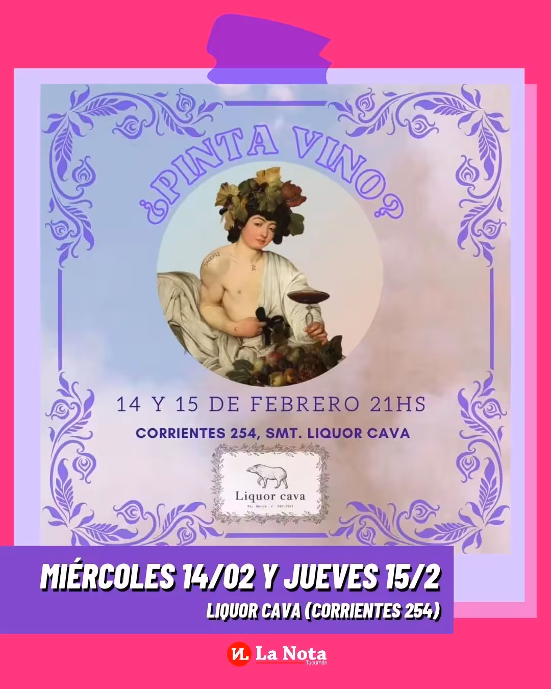 ¿Pinta vino?