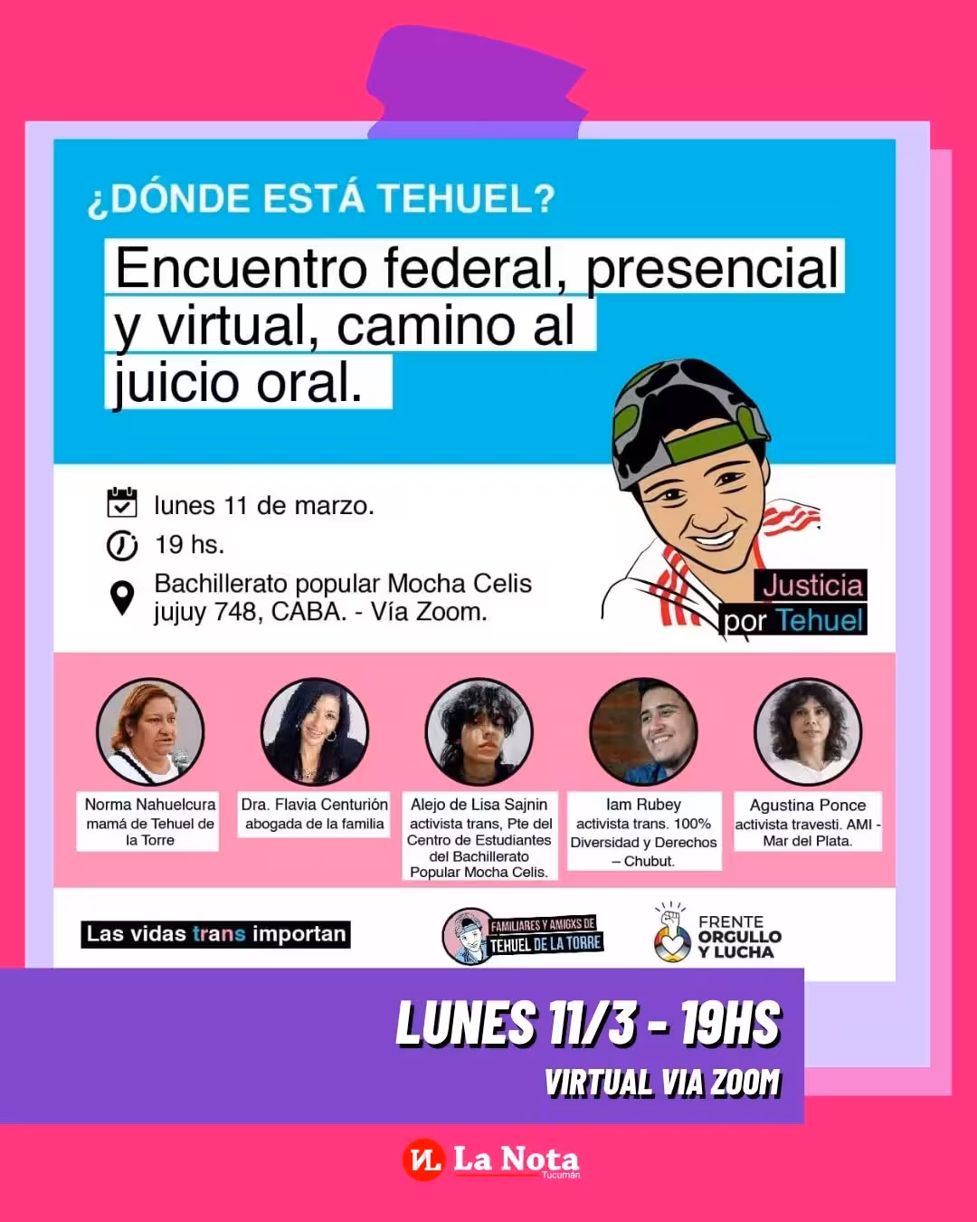 ¿Dónde está Tehuel? Encuentro federal camino al juicio oral