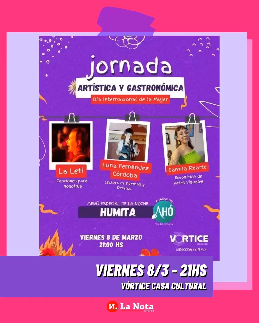 Jornada artística y gastronómica por el Día Internacional de la Mujer