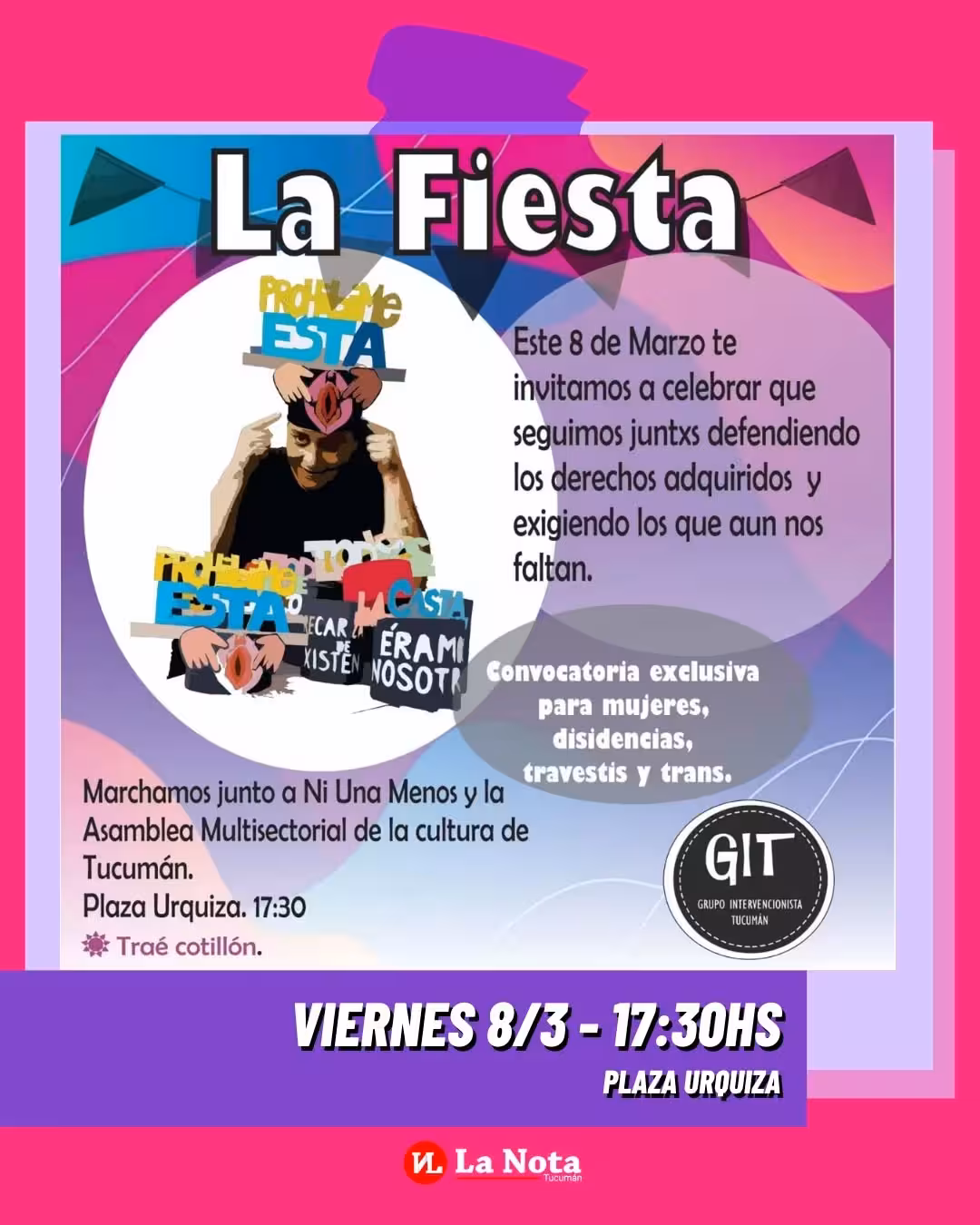 La Fiesta: marcha del 8M