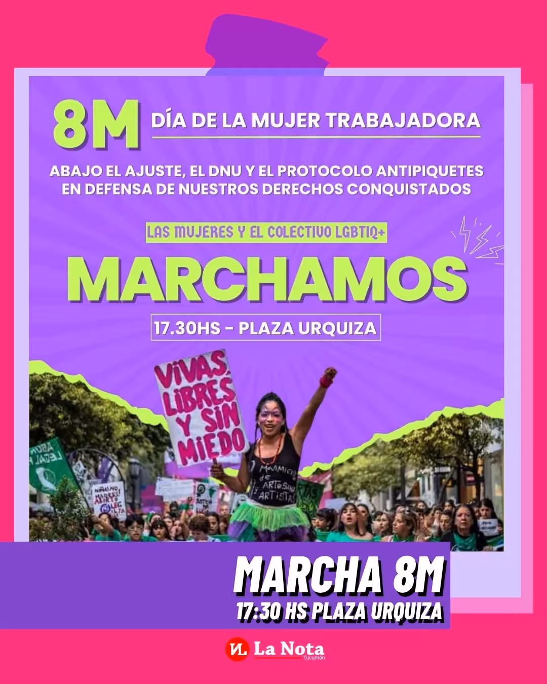 Marcha 8M: Día de la Mujer Trabajadora