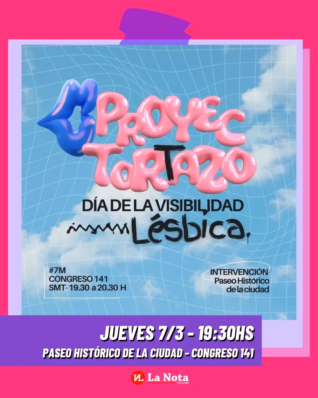 Proyectortazo por el Día de la Visibilidad Lésbica