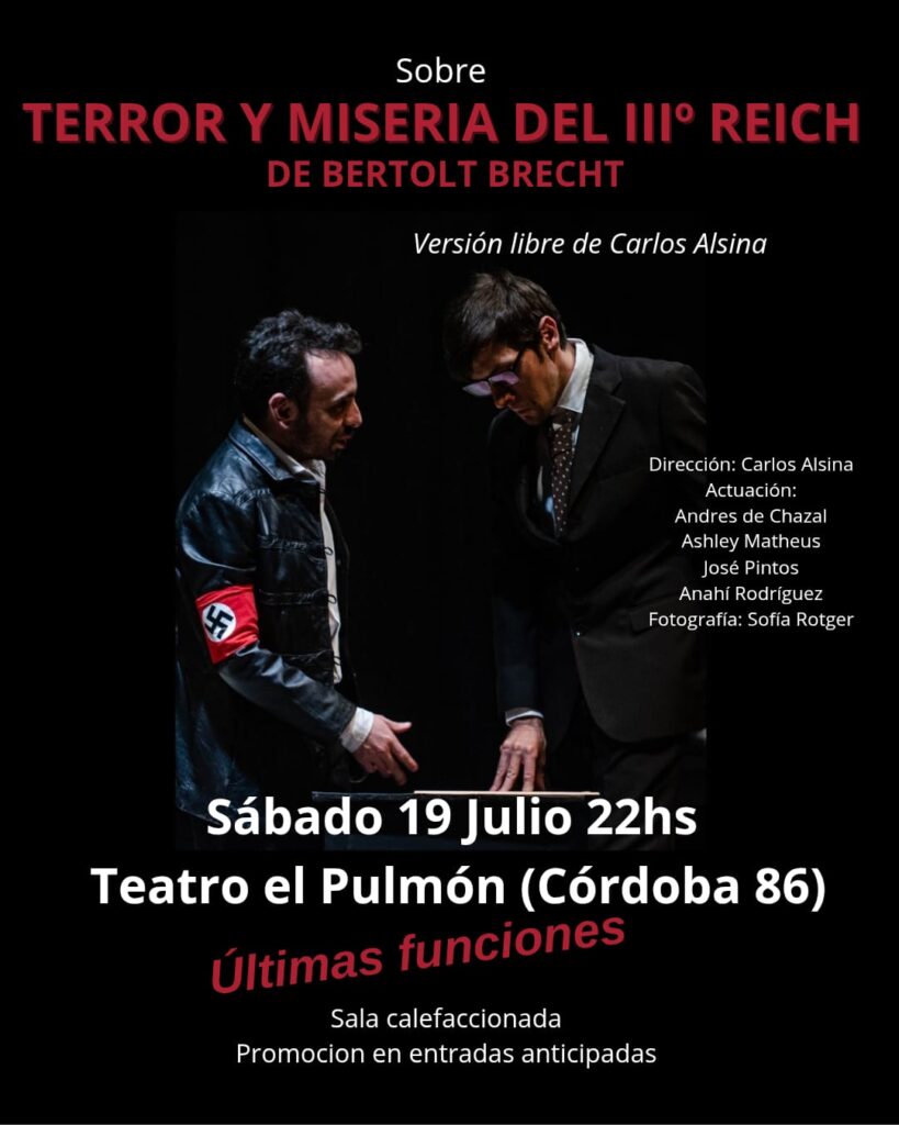 Teatro y memoria en escena: estrena una versión libre de “Terror y miseria del Tercer Reich” 6 WhatsApp Image 2025 07 15 at 16.59.54