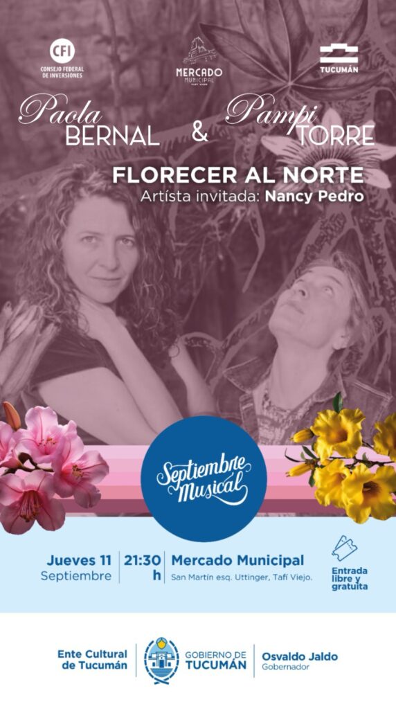 “Florecer al Norte”: música, talleres y encuentro en una gira que une al NOA 6 WhatsApp Image 2025 09 08 at 17.33.53