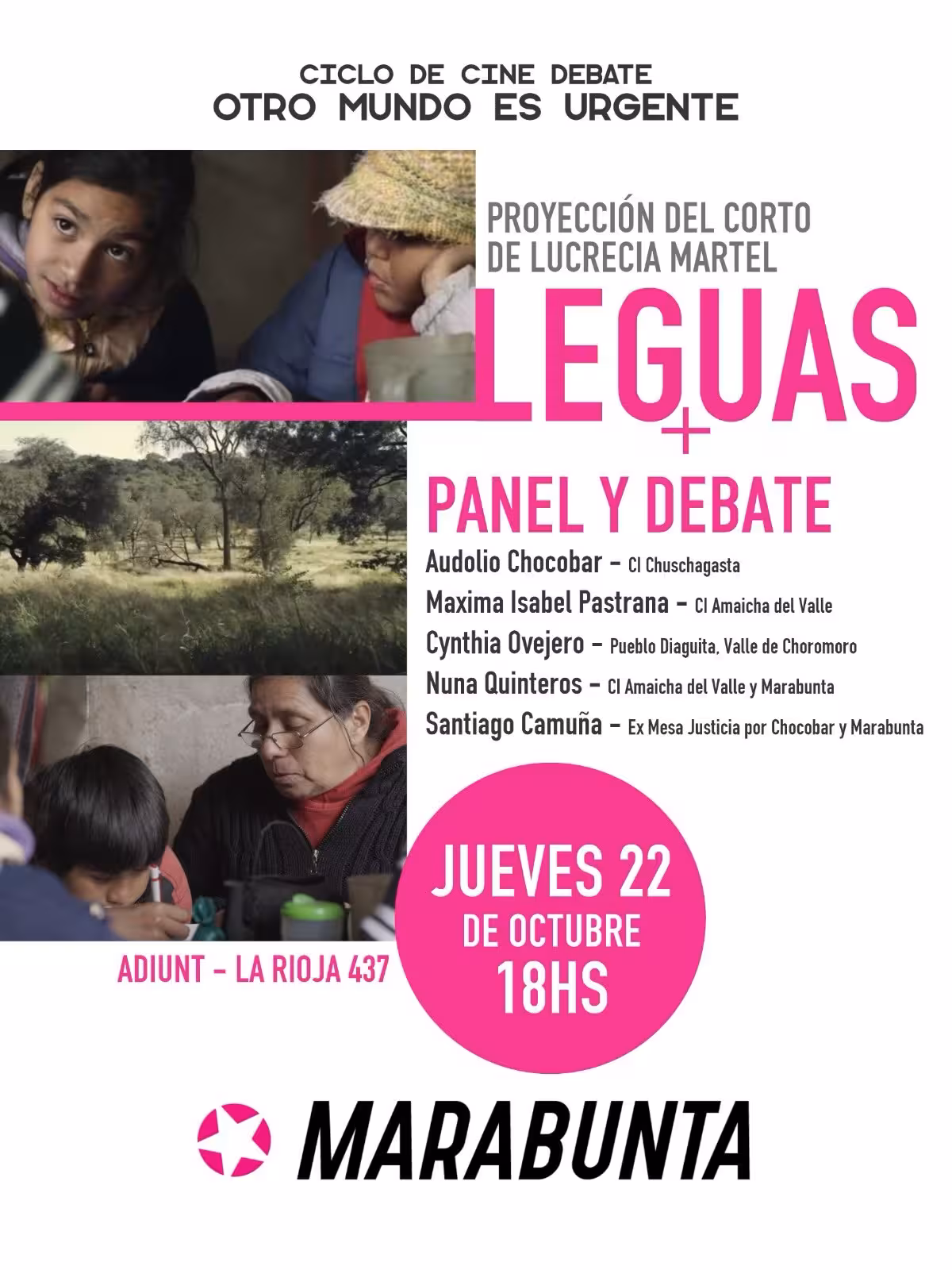 Proyección de «Leguas», de Lucrecia Martel, con panel y debate